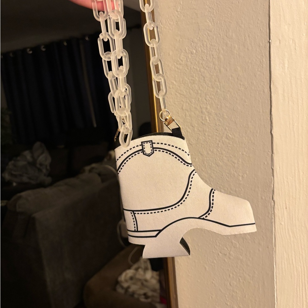 Boot Koozies w/ Acrylic Chain Strap